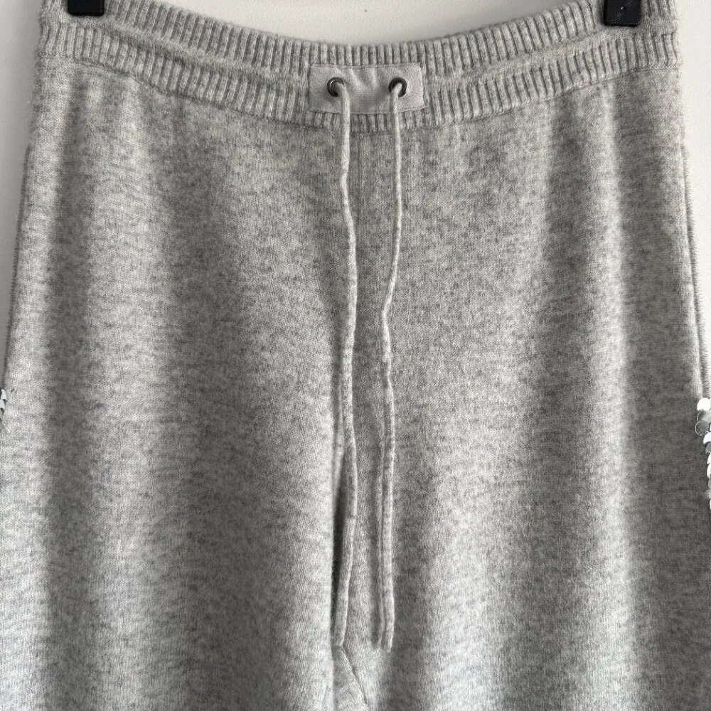 Qi Cashmere Women's Pants-Joggers Sequim sides in Gray, Size S - Picture 6 of 16